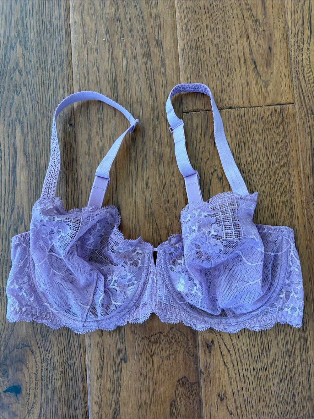 Simone Pérèle Purple Lace Bra, Size 32 F